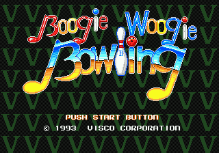Boogie Woogie Bowling (Japan) Title Screen